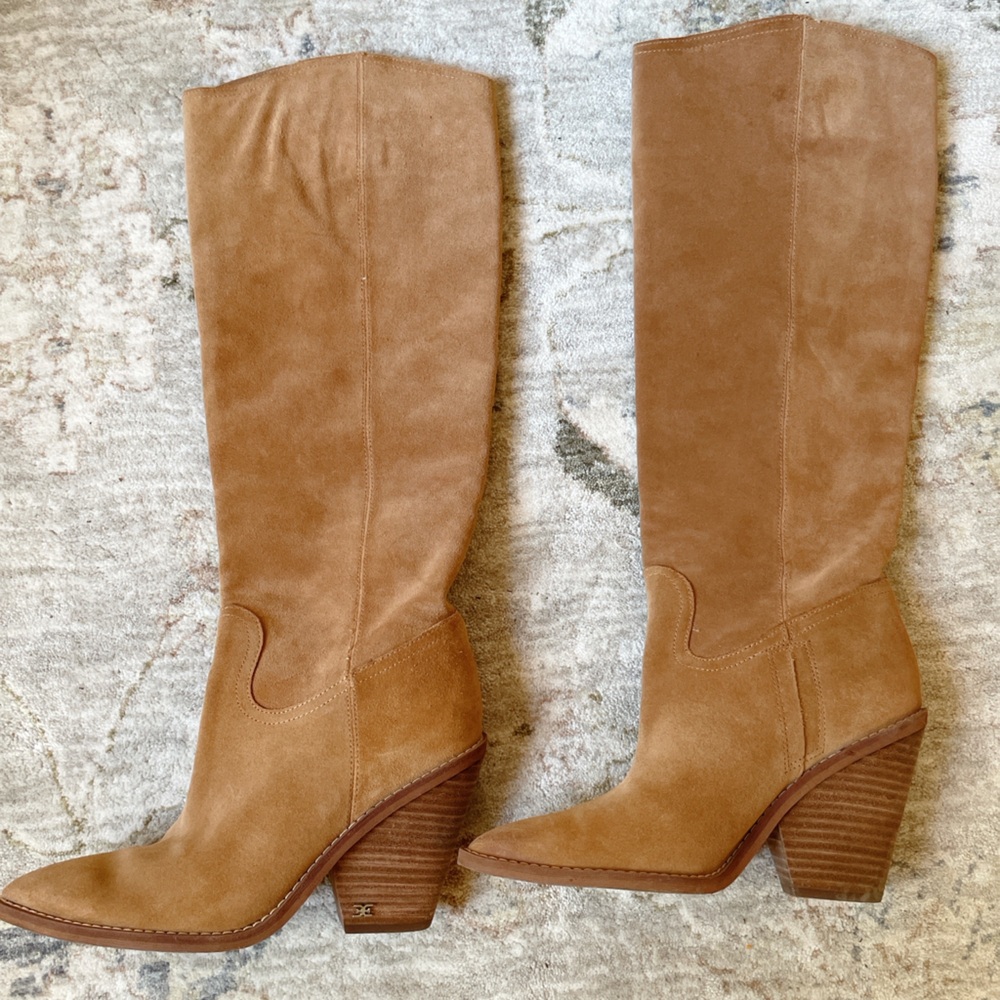 Sam Edelman Tan Slouch Boots - Picture 4 of 7